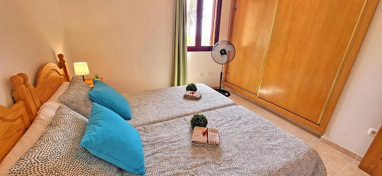 Holiday Flat Blue Ocean, Beachfront, Sea View, 1 Bedroom, Livingroom, Fast Internet Costa Calma 0*,