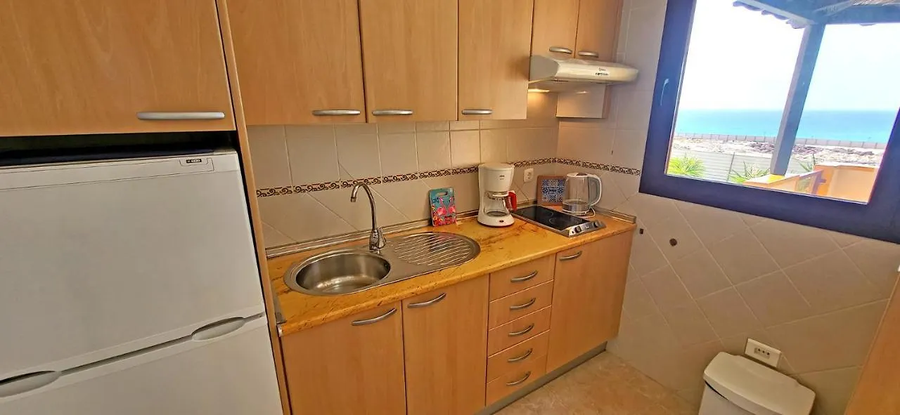 Apartment Holiday Flat Blue Ocean, Beachfront, Sea View, 1 Bedroom, Livingroom, Fast Internet Costa Calma Spain